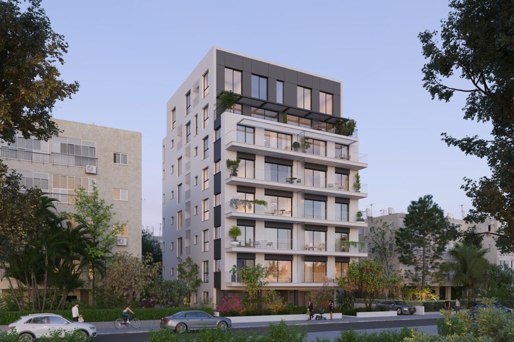 הדמיית הבניין המתוכנן ברחוב ליסין 27 בתל אביב