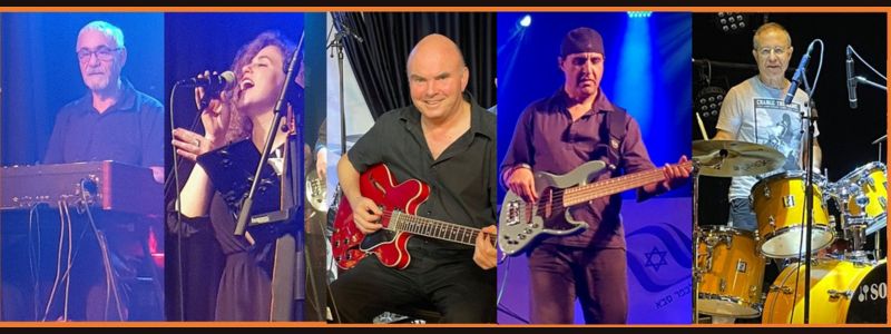 חמישה מחברי להקת Le Swing Nostalgic
