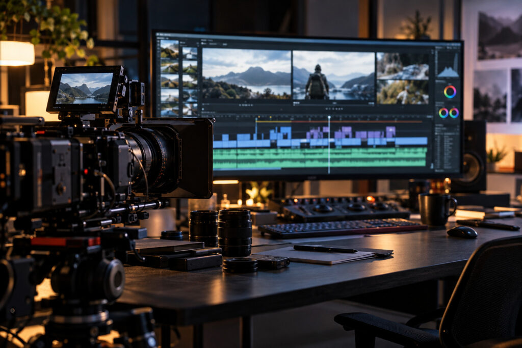 חדר עריכת סרטים תיעודיים / Documentary editing suite