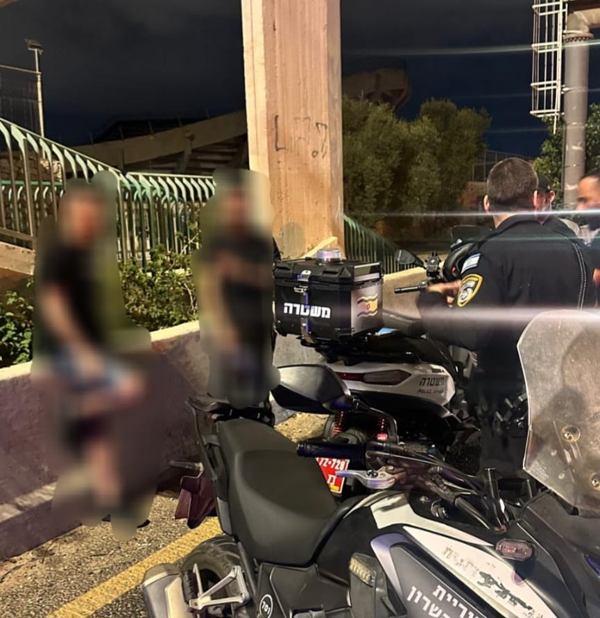 Officers and motorcycles at an operation scene near Route 5
